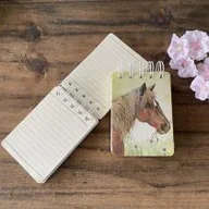 Szkolne artykuły papiernicze - Alex Clark Kołonotes A7 SSN50 Koń i kwiaty - miniaturka - grafika 1