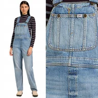 Spodnie damskie - Lee STRAIGHT BIB Blue Grimmer OGRODNICZKI DAMSKIE SPODNIE JEANSOWE S - miniaturka - grafika 1