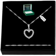 Biżuteria dla dzieci - Naszyjnik Łańcuszek Serce Pr. 925 + Gratis - miniaturka - grafika 1