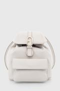 Plecaki - Furla plecak skórzany Flow damski kolor biały mały gładki - miniaturka - grafika 1