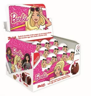 Zaini, czekoladowe jajka z niespodzianką Barbie, 24 sztuki - Inne słodycze - miniaturka - grafika 1