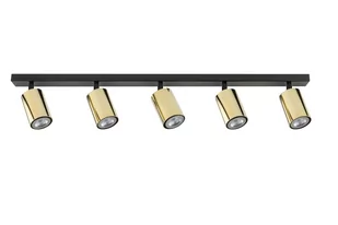 Zoom lampa sufitowa czarno-złota 5 punktowa 33600 Sigma - Lampy sufitowe - miniaturka - grafika 1
