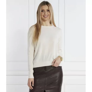 Max Mara Leisure Wełniany sweter | Regular Fit | z dodatkiem kaszmiru - Swetry damskie - miniaturka - grafika 1
