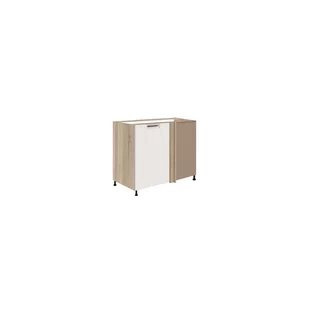 Szafka Dolna Stojąca Narożna 1 Drzwi Lewa FW-24D Favorit Biel Fadome Dąb Sonoma, Półka Obrotowa, Basic, h 10cm - Szafki kuchenne - miniaturka - grafika 1