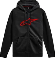 Bluzy męskie - Alpinestars Bluza z kapturem ALPINESTARS AGELESS II ZIP HOODIE, Black/Red Rozmiar: M - miniaturka - grafika 1