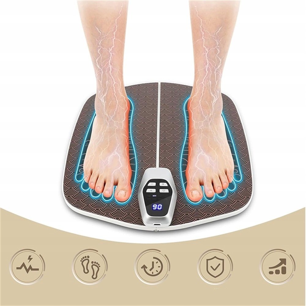MASAŻER STÓP ELEKTRYCZNY PAD MASAŻ MIĘŚNI RELAKS FITNESS SPORT OUTDOOR DOM