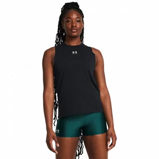 Koszulki sportowe damskie - Damski top z nadrukiem Under Armour Off Campus Muscle Tank - czarny - UNDER ARMOUR - grafika 1