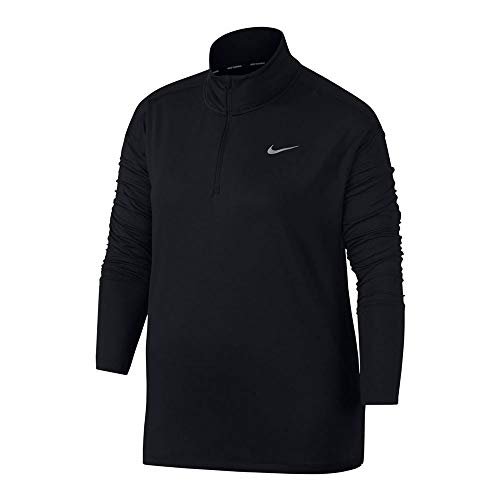 Nike W Nk Elmnt Top Hz bluza damska czarny black/(reflective silv) L
