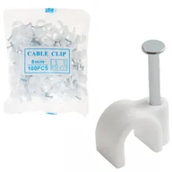 Kable - UCHWYTY KABLOWE KLIPSY DO KABLI 100SZT 7MM - miniaturka - grafika 1