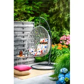 Fotele ogrodowe wiszące - Fotel wiszący Flash Flowers XXL - miniaturka - grafika 1