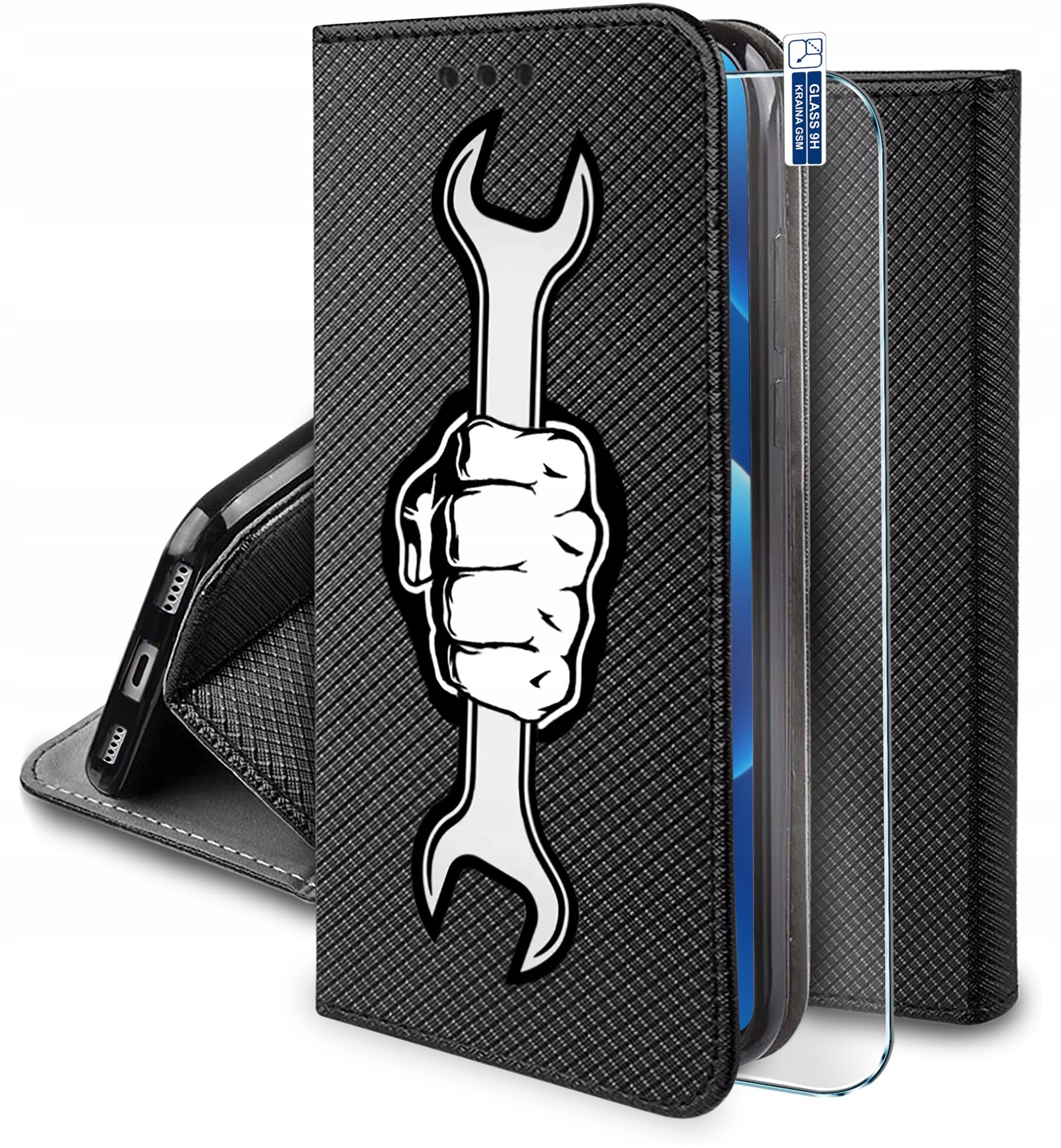 krainaGSM Etui Do Google Pixel 11 Pro Xl Magnet Wzory Case Portfel + Szkło 9H