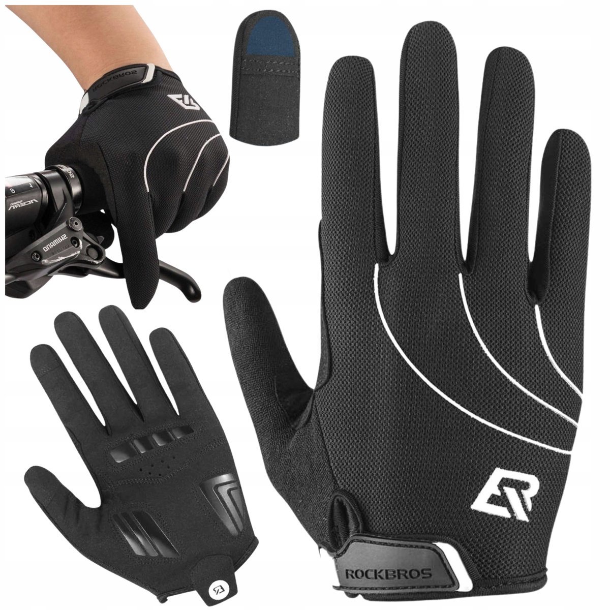 RĘKAWICZKI ROWEROWE DO BIEGANIA na Rower Rękawce SPORTOWE CIEPŁE Rockbors