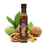 Olej spożywczy - Skoczylas Olej z Orzecha Włoskiego Nierafinowany Tłoczony na Zimno 100% Naturalny 250 ml Skoczylas SKO-033 - miniaturka - grafika 1