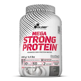 Olimp Mega Strong Protein™ - 2000 g - Truskawka - Odżywki białkowe - miniaturka - grafika 1