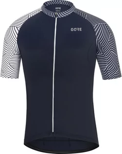 Koszulki rowerowe - Gore wear WEAR C5 Optiline Koszulka rowerowa z zamkiem błyskawicznym Mężczyźni, orbit blue/white S 2020 Koszulki z krótkim rękawem 100164AU0103 - grafika 1