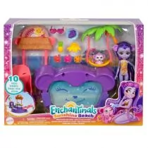 Enchantimals.Tropikalny basen + Lalka małpka HTW73 Mattel - Lalki dla dziewczynek - miniaturka - grafika 1