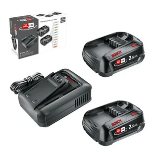 Akumulator BOSCH 1600A031T5 2 x 2.5 Ah 18V + ładowarka - Akumulatory do elektronarzędzi - miniaturka - grafika 1