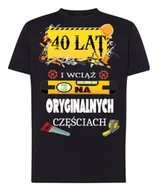 Koszulki męskie - Koszulka T-Shirt na 40 Urodziny Prezent 40LAT L - miniaturka - grafika 1