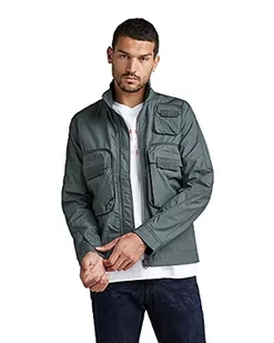 G-STAR RAW Męska kurtka Bound Pocket Track Bomber, szary (Graphite A790-996), L - Kurtki męskie - miniaturka - grafika 1