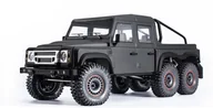 Modele zdalnie sterowane - Amewi RC Auto AMXRock RCX10.3P Crawler 6x6 Pickup grau /14+ - miniaturka - grafika 1