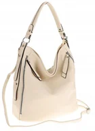 Torebki damskie - The Grace bags Modna Torebka Listonoszka Worek na Ramię LH2569 Off White - miniaturka - grafika 1