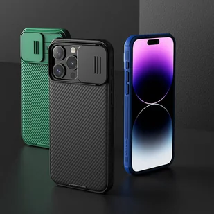 Pancerne etui Nillkin CamShield Pro Magnetic Case do iPhone 15 z osłoną na aparat - niebieskie - Etui i futerały do telefonów - miniaturka - grafika 7