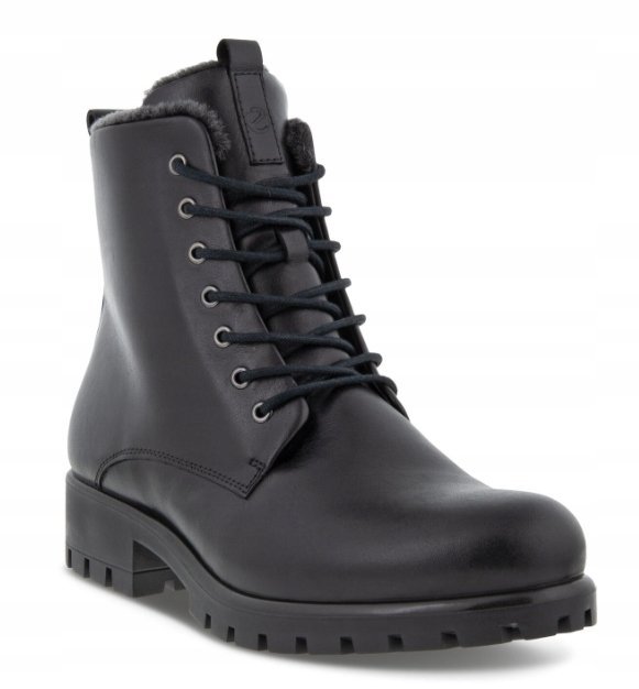 ECCO MODTRAY BOTKI CZARNE SKÓRZANE DAMSKIE 40 6CA