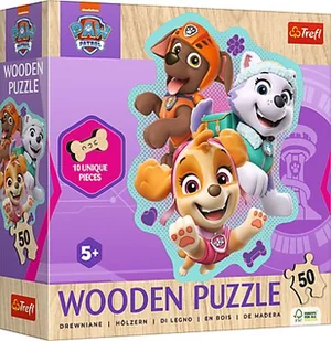 Trefl, Wood Craft 50, Wesoła Gromadka Piesków, Puzzle - Puzzle - miniaturka - grafika 1