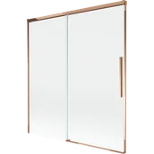 Parawany nawannowe - Mexen Rox parawan nawannowy 2-skrzydłowy rozsuwany 150 x 150 cm, transparent, różowe złoto - 8C9-150-001-60-00 - miniaturka - grafika 1