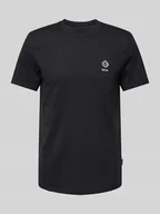 Koszulki męskie - T-shirt z wyhaftowanym motywem i napisem model ‘JANUS’ - miniaturka - grafika 1