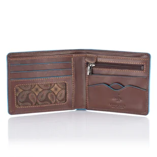 Elegancki cienki portfel męski Visconti ALP-85 RFID - brązowy - Portfele - miniaturka - grafika 1