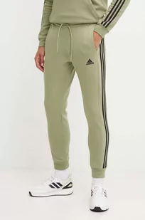 adidas spodnie dresowe Essentials kolor zielony z aplikacją JE0343 - Spodnie męskie - miniaturka - grafika 1