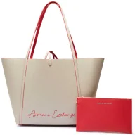 Torebki damskie - Armani Exchange Dwustronna shopperka + saszetka Angie - miniaturka - grafika 1