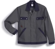 Paski - BP 1454-720-153-48/50 kurtka robocza, ukryty pasek na zatrzaski i kieszenie, 305,00 g/m², wzmocniona bawełna, ciemnoszary/ciemnoniebieski, 48/50 - miniaturka - grafika 1