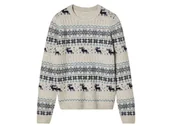 Swetry dla chłopców - pepperts!® Sweter świąteczny dla dzieci (158/164, Beżowy) - miniaturka - grafika 1