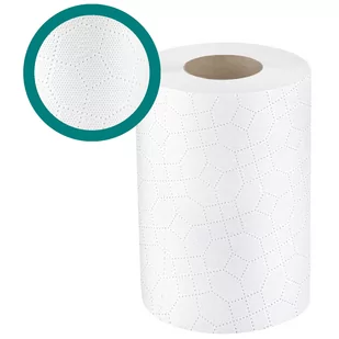 Ręcznik papierowy w roli biały celuloza 2-warstwowy 2x18g 50m IDEST mini 1szt. /RCMI2050/ - Stojaki na ręczniki papierowe - miniaturka - grafika 1