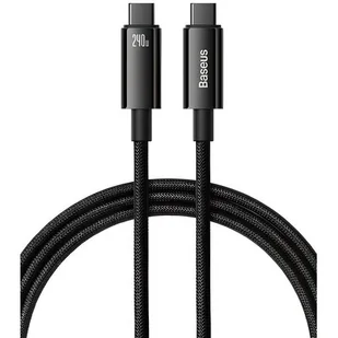 Kabel USB-C do USB-C Baseus Tungsten Gold 240W 2 m (czarny) - Kable - miniaturka - grafika 1
