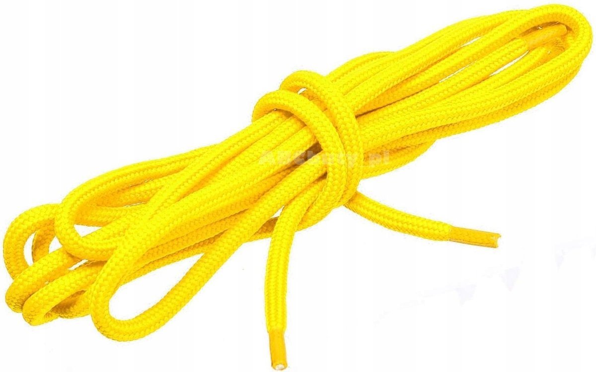 Żółte NEONOWE Syntetyk Sznurowadła TREKKINGOWE Sznurówki Poliester 90 cm