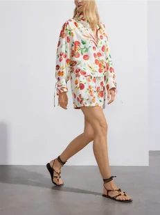 Reserved - Szorty z lyocellu - wielobarwny - Spodenki damskie - miniaturka - grafika 1