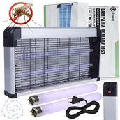 Lampy owadobójcze - ISAJ LAMPA OWADOBÓJCZA MS1 NA KOMARY MUCHY PUŁAPKA ELEKTRYCZNA UV SKUTECZNA - miniaturka - grafika 1
