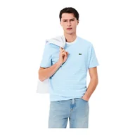 Koszulki męskie - Koszulka męska Lacoste Striped Heavy Cotton T-shirt White/Overview M - miniaturka - grafika 1