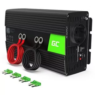 Green Cell Przetwornica samochodowa Green Cell 12V do 230V 1000W/2000W Czysta sinusoida INV09 - Przetwornice samochodowe - miniaturka - grafika 1
