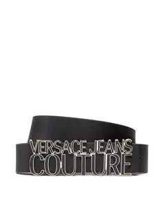 Paski - Versace Jeans Couture Pasek Damski 72VA6F10 Czarny - grafika 1