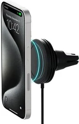 iOttie Uchwyt samochodowy na kratkę nawiewu Velox Mini Qi2 15W z ładowaniem indukcyjnym do MagSafe, czarny - Uchwyty samochodowe do telefonów - miniaturka - grafika 1