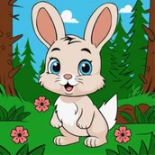 Malowanie po numerach - Ideyka Malowanie po numerach - Magiczny królik Kids - miniaturka - grafika 1