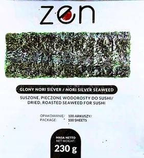 Glony Nori Silver do sushi 100sztuk 230g - Zen - Szybkie dania obiadowe - miniaturka - grafika 1
