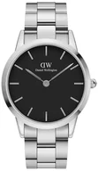 Zegarki damskie - Zegarek Daniel Wellington DW00100342 Iconic Link 40mm Black - miniaturka - grafika 1