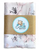 Pieluchy - EGA Otulacz, pieluszka muślinowa 120x120 cm Peonie | OT MUŚ 120 5530 - miniaturka - grafika 1