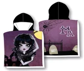 Okrycia kąpielowe dla dzieci - Ponczo Poncho ręcznik WEDNESDAY dla dzieci 55x110 kaptur Bawełna - miniaturka - grafika 1