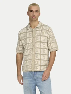 Only & Sons Koszula Bart 22033329 Beżowy Relaxed Fit - Koszule męskie - miniaturka - grafika 1